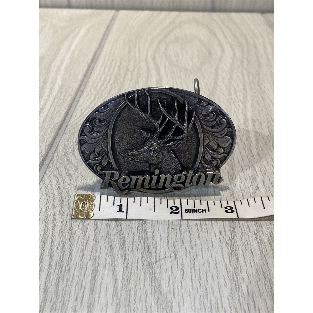 Vintage 1994 Remington Buck Belt Buckle